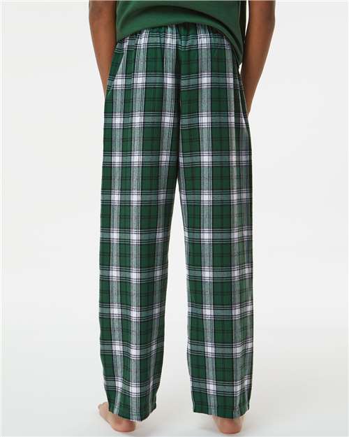 Boxercraft BY6624 Green/ White Plaid — on model back
