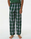 Boxercraft BY6624 Green/ White Plaid — on model front