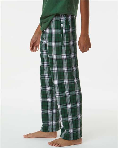 Boxercraft BY6624 Green/ White Plaid — on model side