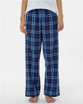 Boxercraft BY6624 Navy/ Columbia Plaid — on model front