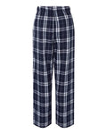 Boxercraft BY6624 Navy/ Silver Plaid — back