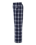 Boxercraft BY6624 Navy/ Silver Plaid — direct side