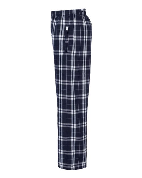 Boxercraft BY6624 Navy/ Silver Plaid — direct side