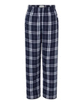 Boxercraft BY6624 Navy/ Silver Plaid — front