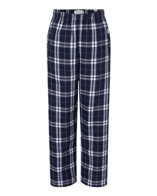 Boxercraft BY6624 Navy/ Silver Plaid — front