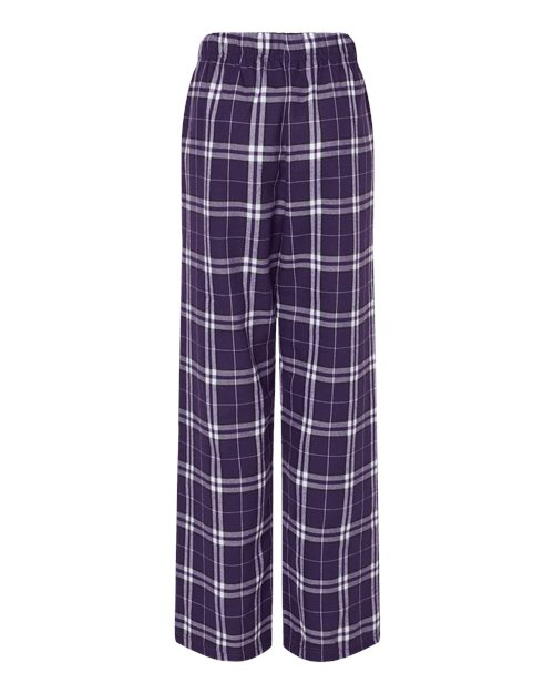 Boxercraft BY6624 Purple/ White Plaid — back