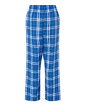 Boxercraft BY6624 Royal/ Silver Plaid — back