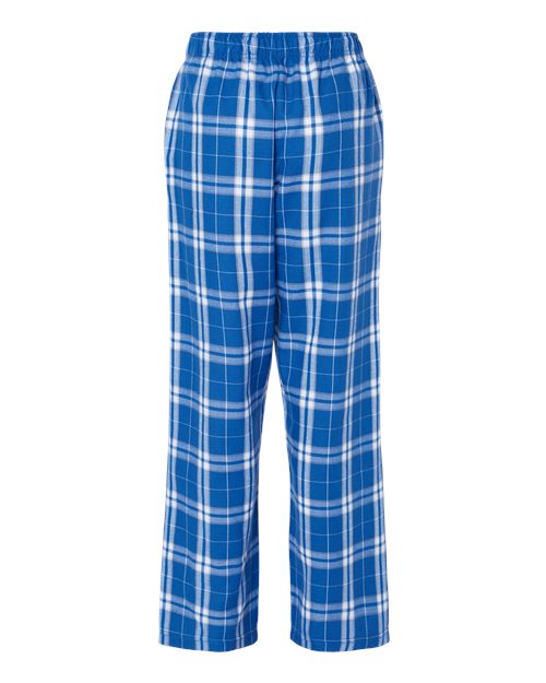 Boxercraft BY6624 Royal/ Silver Plaid — back