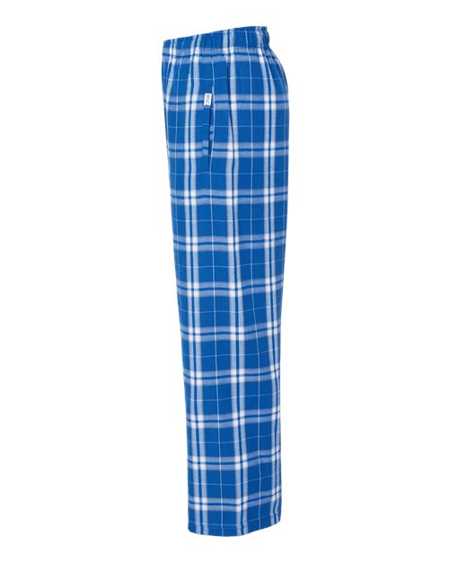 Boxercraft BY6624 Royal/ Silver Plaid — direct side