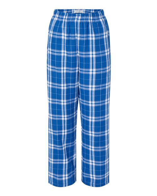 Boxercraft BY6624 Royal/ Silver Plaid — front