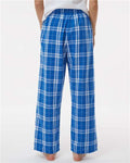 Boxercraft BY6624 Royal/ Silver Plaid — on model back