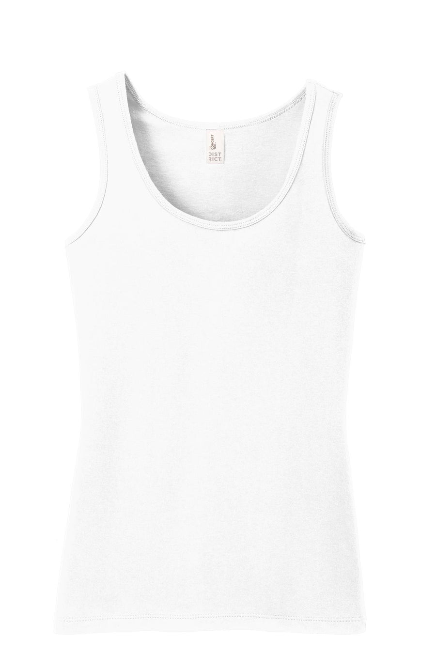 Women's Junior The Concert Tank - White