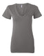 Bella + Canvas B6035 - Ladies' Jersey Short-Sleeve Deep V-Neck T-Shirt - Asphalt
