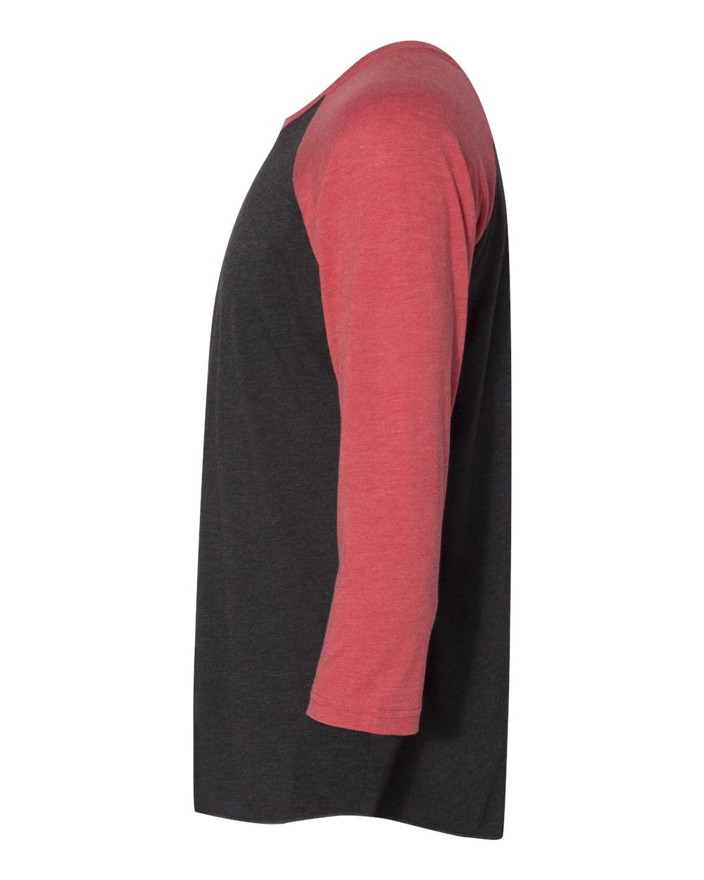 Unisex Triblend 3/4-Sleeve Raglan - Vintage Red / Vintage Black