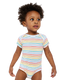 Rabbit Skins 4424 - Infant Fine Jersey Bodysuit - Rainbow Stripe