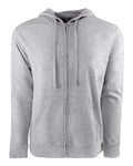 Unisex French Terry Zip Hoodie - Heather Gray / Heather Gray