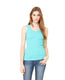 Bella + Canvas 4000 - Women's 2x1 Rib Tank - Teal