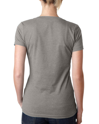 Women's CVC Deep V - Stone Gray