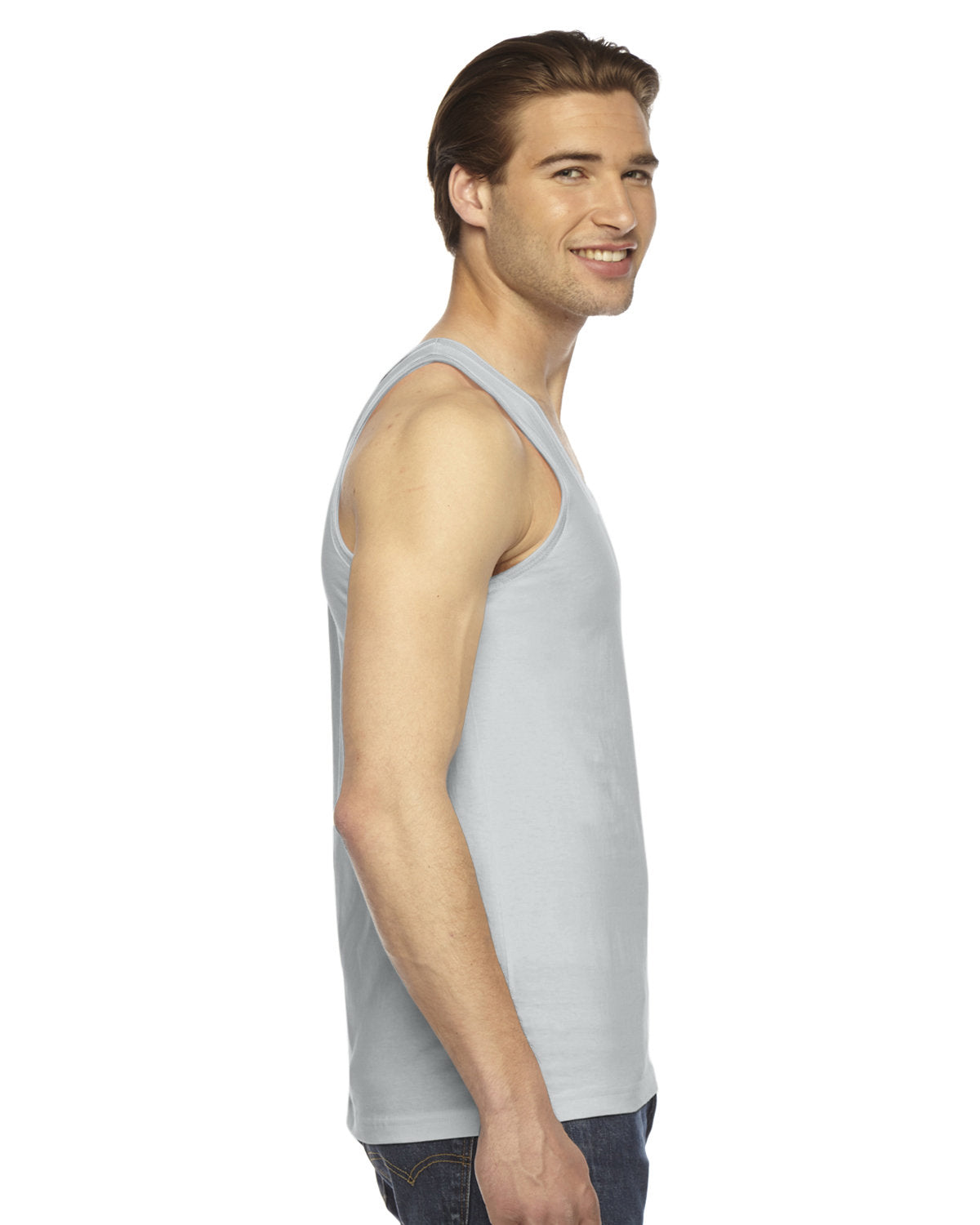 Unisex Fine Jersey Tank - New Silver