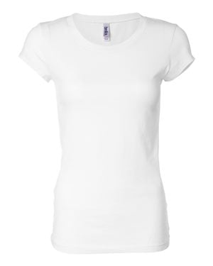 Women's Sheer Jersey T-Shirt - White