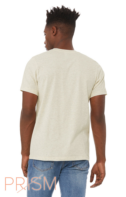 Unisex Heather CVC T-Shirt - Heather Prism Natural