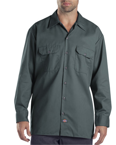 Unisex Long-Sleeve Work Shirt - Lincoln Green