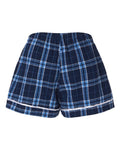 Boxercraft BW6501 Navy/ Columbia Plaid — back