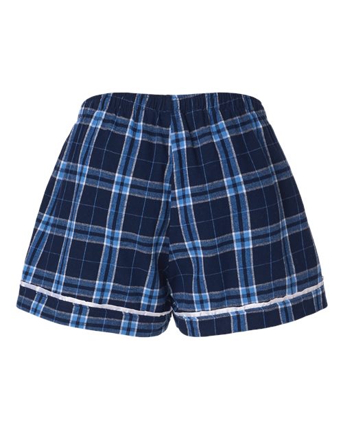 Boxercraft BW6501 Navy/ Columbia Plaid — back