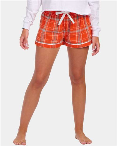 Boxercraft BW6501 Burnt Orange Kingston Plaid — on model front