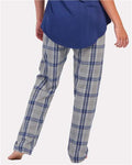 Boxercraft BW6620 Oxford Heather/ Navy Kingston — on model back