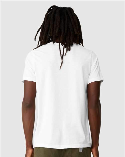 BELLA + CANVAS 3001ECO White — on model back