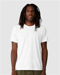 BELLA + CANVAS 3001ECO White — on model front