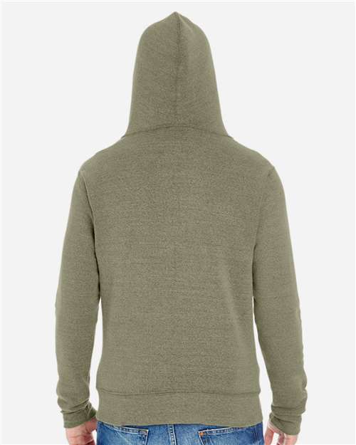 J. America 8872 Olive Triblend — on model back
