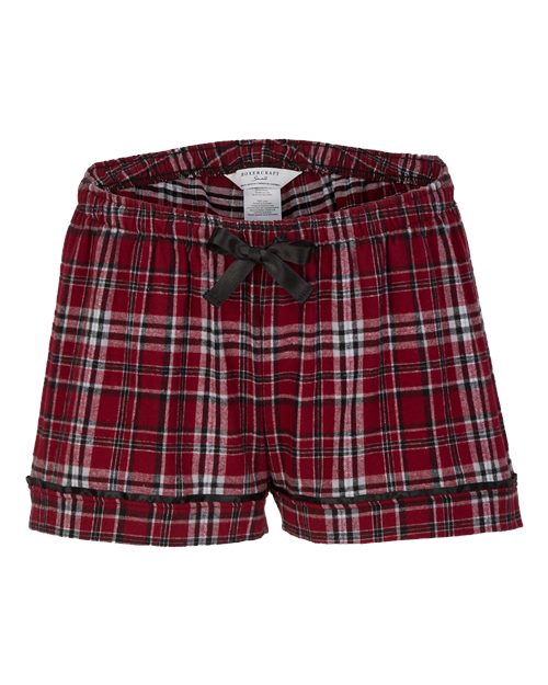 Boxercraft BW6501 Garnet/ Black Plaid — front