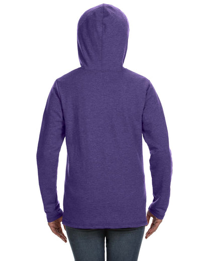 Women's Hooded French Terry - Heather Purple