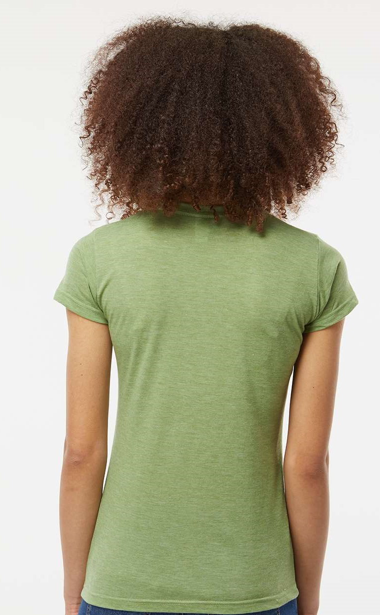 Women's Poly-Rich Slim Fit Tee - Heather Green