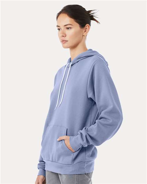 BELLA + CANVAS 3719 Lavender Blue — on model side