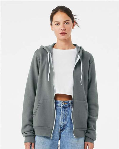 BELLA + CANVAS 3739 Blue Storm — on model front