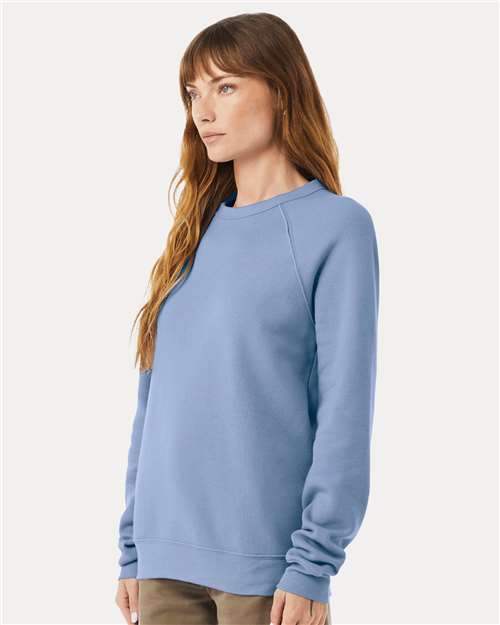 BELLA + CANVAS 3901 Lavender Blue — on model side