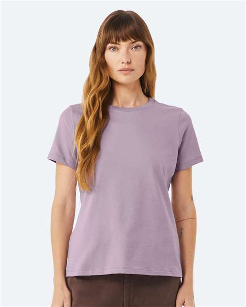BELLA + CANVAS 6400 Light Violet — on model front