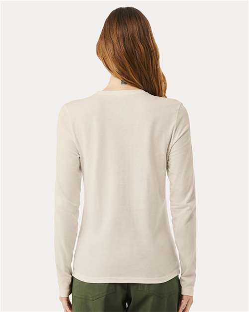 BELLA + CANVAS 6500 Heather Dust — on model back