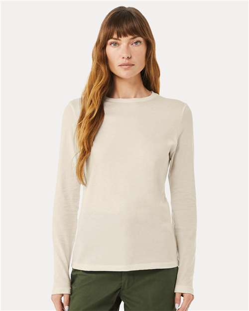 BELLA + CANVAS 6500 Heather Dust — on model front