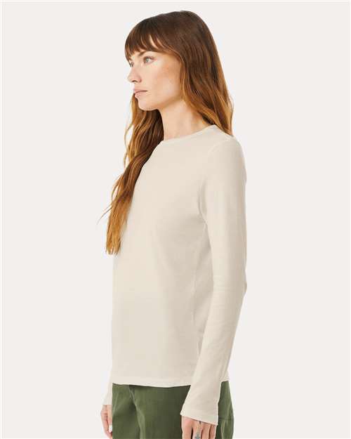 BELLA + CANVAS 6500 Heather Dust — on model side