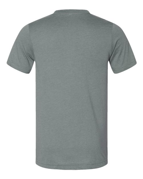 BELLA + CANVAS 3001CVC Heather Blue Storm — back