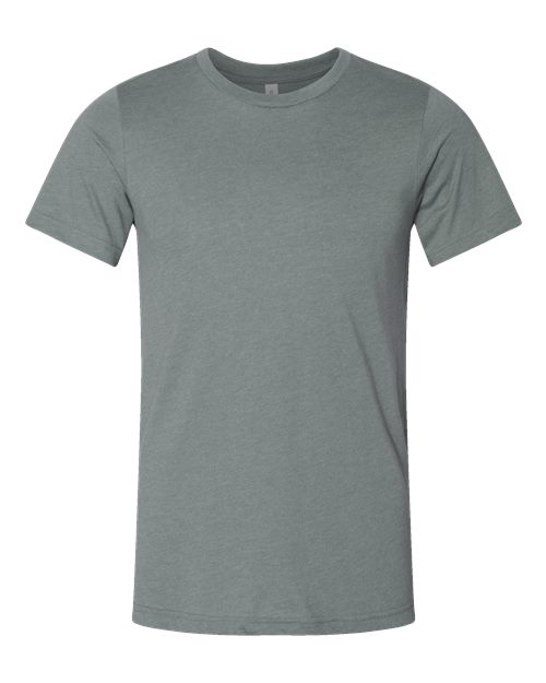 BELLA + CANVAS 3001CVC Heather Blue Storm — front