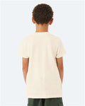 BELLA + CANVAS 3001YCVC Heather Natural — on model back