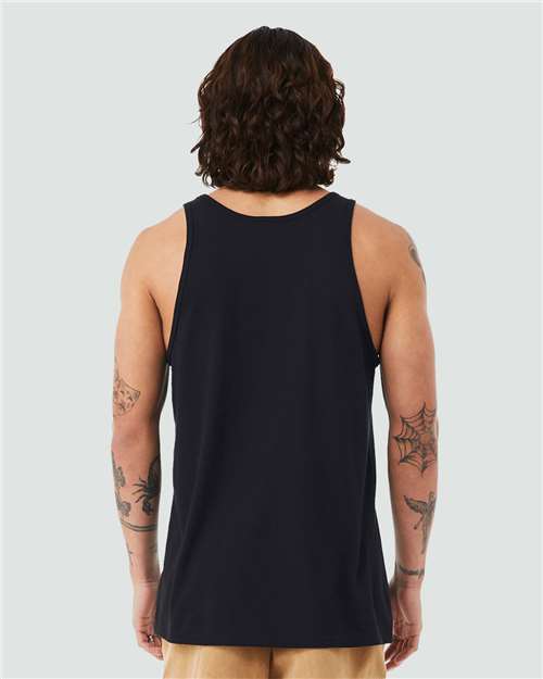 BELLA + CANVAS 3480CVC Solid Black Blend — on model back