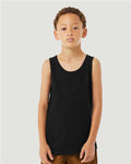 BELLA + CANVAS 3480YCVC Solid Black Blend — on model front