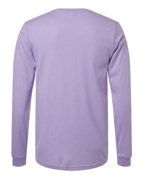 BELLA + CANVAS 3501CVC Heather Dark Lavender — back