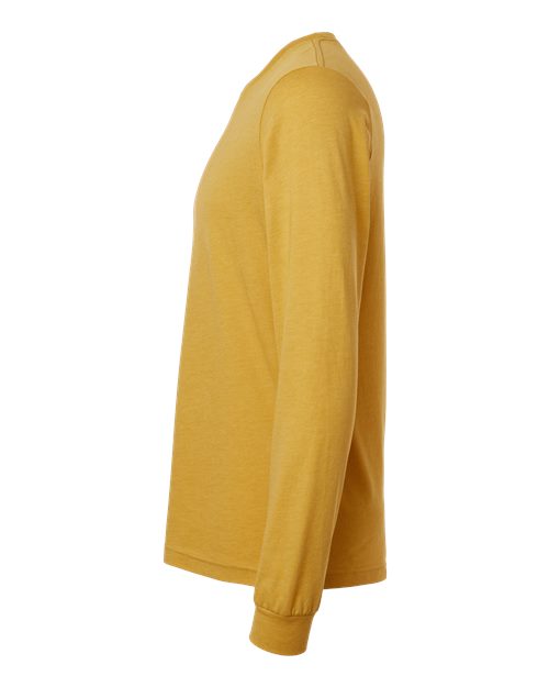 BELLA + CANVAS 3501CVC Heather Mustard — direct side